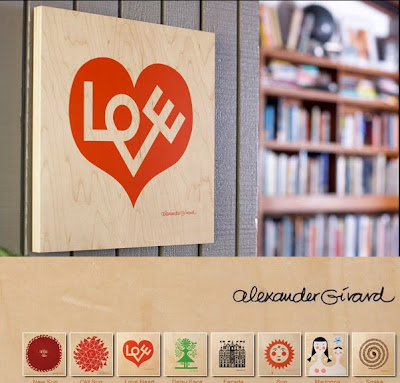 Alexander Girard Love Heartウッドプレート Alexander Girard Love Heartウッドプレート Alexander Girard Love